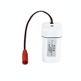 Gralara Ersatzbatteriefach für Sensorarmatur wasserdichtes Design Batteriebox 6V 6V Batteriegehäuse für Heimwerker, Weiß, DC-Buchse Für 4X AA-Batterien Hinweis Stecker Beachten