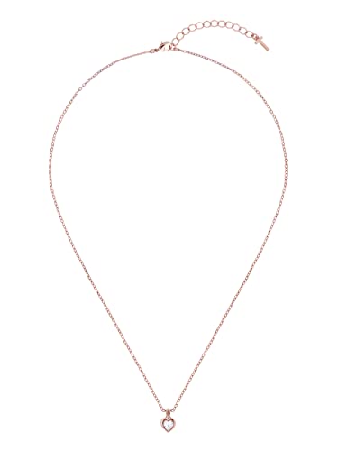 Ted Baker London Hannela Crystal Heart Pendant Necklace For Women (Rose Gold Tone) #TOP1