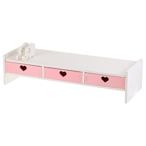 Support d'écran rehausseur stable ordinateur bureau élève espace de travail en PVC - 2