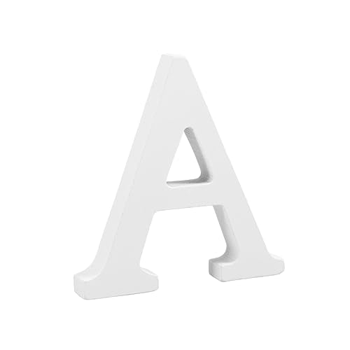 Cabilock Alphabet a Decor Letter 8cm Wood Material DIY Decorative Home Wedding Party