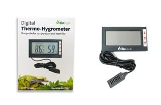The Bio Dude Thermometer & Hygrometer Combo w/Upgraded Probe. Reptiles, Amphibians, arachnids and terrariums