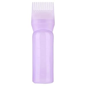 Haarverf borstel fles, lichtgewicht wortel kam applicator fles, shampoo haarkleur olie kam applicator borstel tool met graduele schaal, kam fles applicator voor thuis salons
