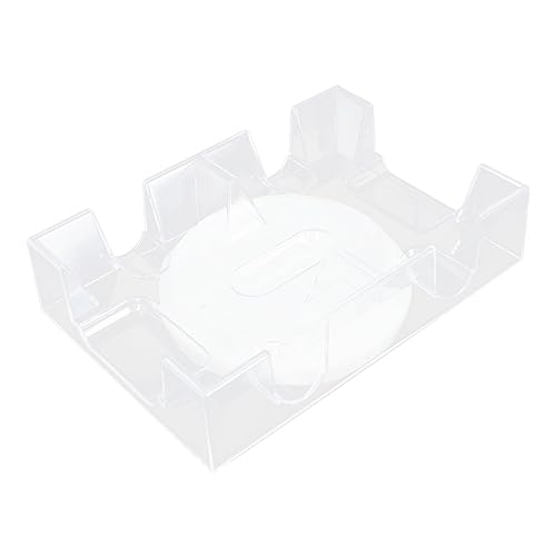 KOMBIUDA Card Organizer Box Rotating Poker Box Game Card Stand Plastic Rack Storage Holder