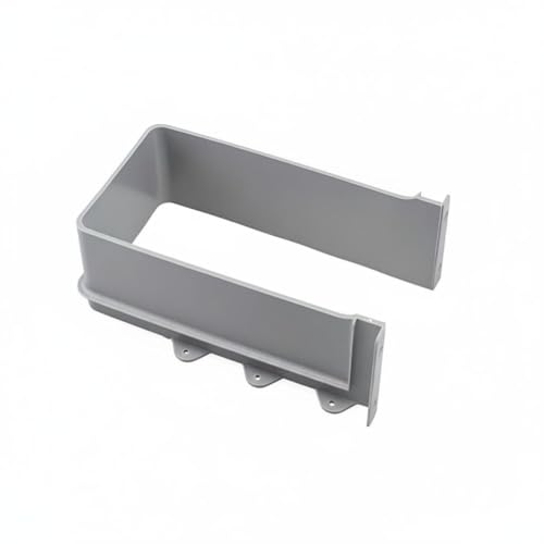 Qianly Under Sink Pipe Cover, U Shape Drawer Cutout Panel Gray for Bathroom Cabinet