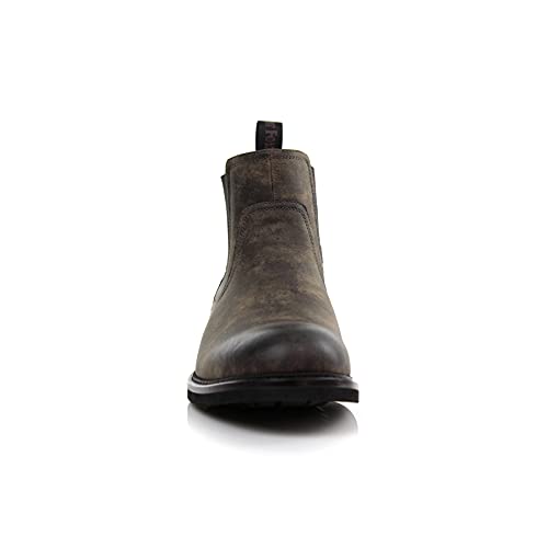 Image of Polar Fox Men's Classic High-Top Chelsea Boot | Stylish Slip-On Ankle Boot for Dress, Casual & Formal Wear