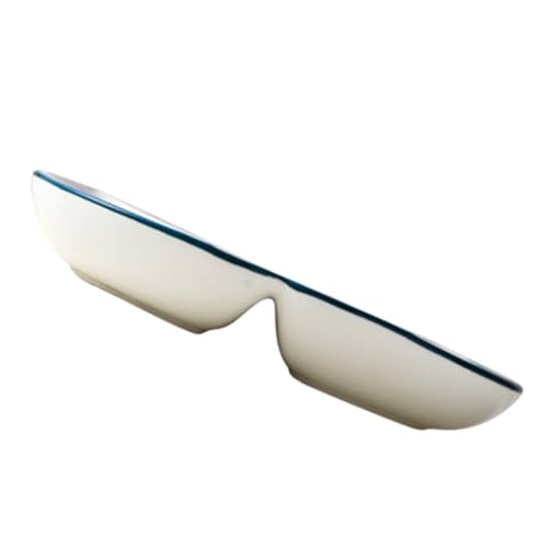 PRETYZOOM Beautiful Three Compartment Dish Divided Breakfast Plate for Home Hotel Use Safe Healthy Non Slip Design Housewarming Present Multi Functional Serving Tray