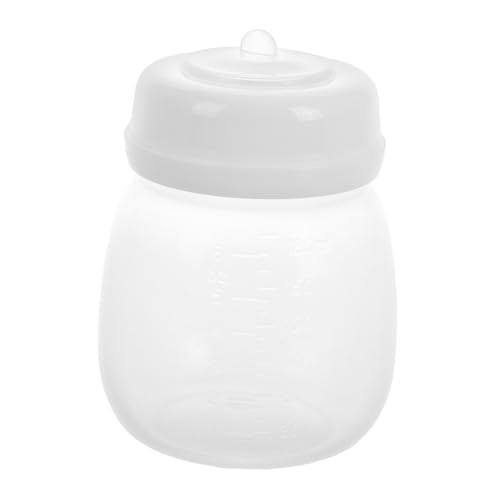 ZUNOXAZ 広ネック設計の母乳保存ボトル 冷蔵冷凍対応 こぼれにくい収納容器 多機能授乳兼用クリアボトル 母乳保管に