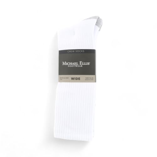 Michael Ellis BIG Crew Socks - Wide (Men's Size 16-22)2