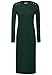 Street One Damen 1408951 Rippstruktur Kleid, evernight Green, 42