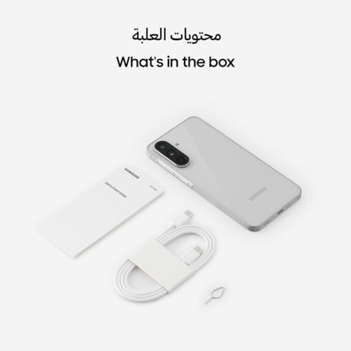 سامسونج هاتف ذكي جالكسي ايه 56 الجيل الخامس 5G، ذاكرة تخزين 256GB، ذاكرة RAM 8GB، رمادي فاتح، 6 تحديثات لنظام التشغيل، شاشة كبيرة، عمر بطارية طويل (اصدار الامارات العربية المتحدة)