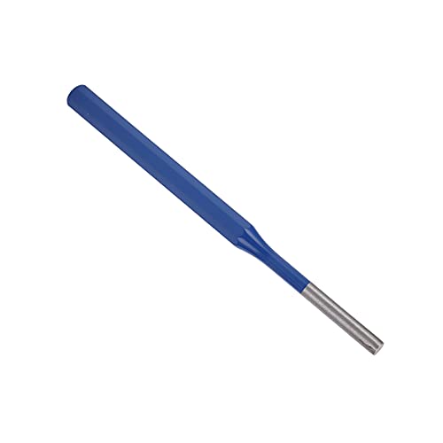 Nail Punch, Heavy Duty Steel Pin Punch Drift Parallel Punches Long Steel Flat Centre 6mm Roll Nail Metal Punch Tool Punch Tool for Punching Out Pins and Dowels