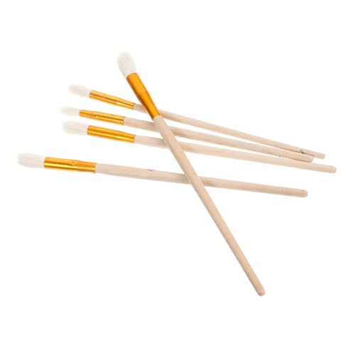 CLISPEED Cepillo Polinizador de Flores para Jardinería, 5 Piezas Numeradas (1-5), Herramientas Manuales para Plantas Suculentas y Frutales, Uso en Cultivo y Polinización