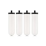 British Berkefeld 7" Ultra Sterasyl Ceramic Gravity Filter Cartridge |4 Pack| Reduces Contaminants | Suitable for All Gravity Cans | Improves Taste & Odour | NSF Certified Candle Element
