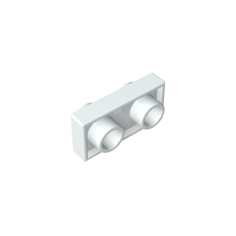 GDS-1581 1x2 Double Sided Board 50PCS Compatible with Lego Toy DIY Parts and MOC Components for Major Brick Brands Color:Milky White — image 1