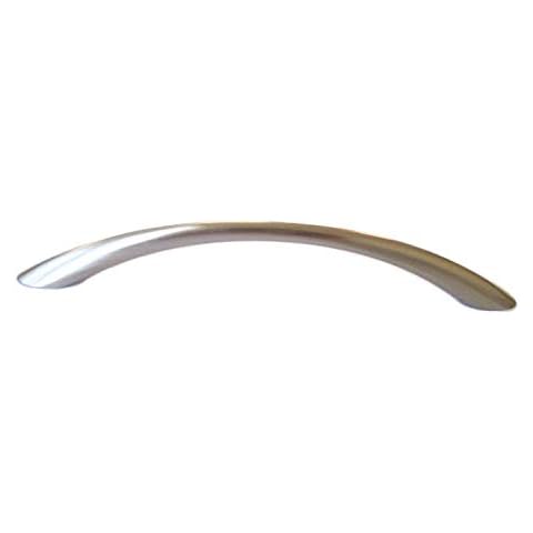 HandleMax 6" Overall Length Satin Nickel Kitchen Cabinet Dresser Drawer Handle Pull Hardware, 128mm (5") Hole Centers, 03SN128, 25 Pack Cover