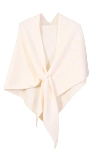 Striped Triangular Knit Shawl for Women Winter Fall Warm Casual Sweater Pashmina Shawls and Wraps Scarf Cape 2025