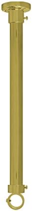 Shower Rods 12" Heavy Duty Ceiling Support (Polished Chrome)