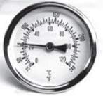 1/4" CBM Dial Thermometer (3/4" Shank, 1-1/4" Insert)