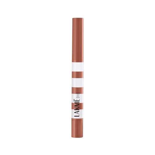 Image of Lakme 9to5 Hya Beach Edit, Lipstick + Liner Duo, Beachy Peachy, Infused with Hyaluronic Acid, Vitamin E, Jojoba Oil, Comfortable Matte Finish, SPF Powered, Hydrating Lipstick, 2+0.2 g