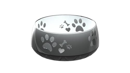 Hundenapf für Kleine und Große Hunde - Futternapf/Trinknapf S/M/L Rutschfest (M 1010ml für Mittlere Hunde, Schwarz)