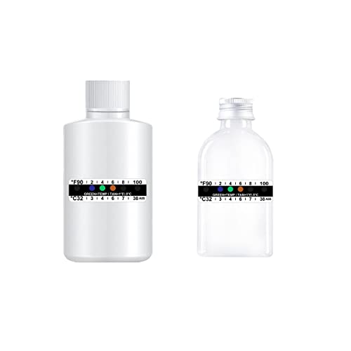 Fortunemee 22Pcs Urine Test Complete Kit Include 6 Empty Bottles, 12 Temperature Test Strips Urine Test Strips Portable Travel Bottle Adhesive Thermometer Strips, 4 Disposable Gloves For Urine Testing #TOP4