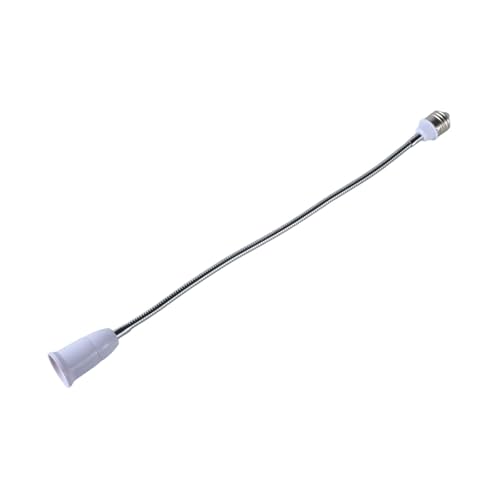 Extensión de enchufe de bombilla ajustable E27 a E27, cuello de cisne flexible, adaptador de lámpara para iluminación del hogar