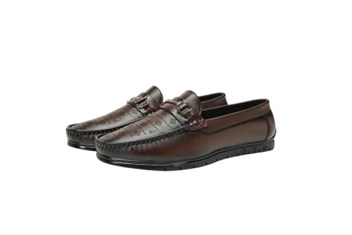Image of Classic Driving Loafer, Full-Grain Leather, Slip-On, Perforated, Non-Slip Sole, Men's