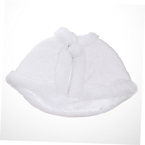 Girl's Plush Shawl Winter Tippet Cape for Boy Girl Dress Shawl Christmas Scarf Warm and Stylish3