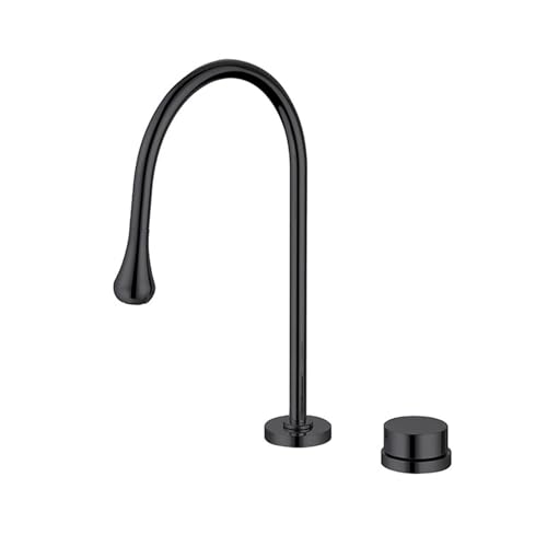 Mitigeur de lavabo anti éclaboussures à levier unique gris pistolet 2 trous