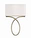 Crystorama Brinkley 2 Light Vibrant Gold Wall Mount - Room Lights, Headboard Fixture, Bathroom Vanity Light Fixtures, Farmhouse Mounted Light - Modern Outdoor Wall Sconce