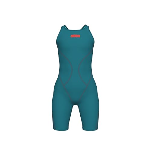 Combinaison Arena Powerskin Impulso Kneeskin fille dos ouvert noire pour la compétition