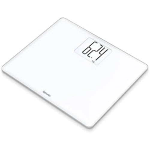 Beurer GS 340 XXL digitale Glaswaage, im großzügigen Querformat mit extra großen Ziffern, beleuchtetem Display, Tara-Zuwiegefunktion und 200 kg Belastbarkeit
