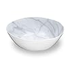 Carrara marble melamine serve bowl 12 inch  urban country home decor