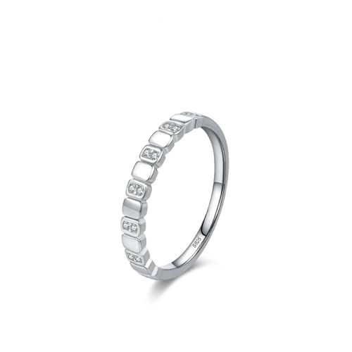 Bague pierre argent blanc et zircone cubique ronde pour femme