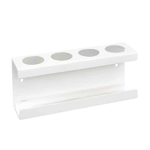 Portacepillos para Baño | Organizador de Almacenamiento Adhesivo con 4 Ranuras - Soporte Organizador De Cepillos Eléctricos,para Ducha Cocina Hogar Apartamento Oficina Residencia Hotel