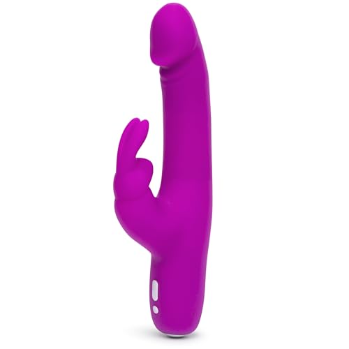 Happy Rabbit Slimline réaliste Vibromasseurs rabbit Violet Ø 3,5 x 22,5 cm