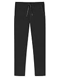 Schiesser Damen Lange Schlafhose Pyjamaunterteil, schwarz, 68