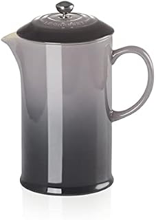 Le Creuset Stoneware Cafetière French Press with Stainless Steel Plunger, 1 Litre, Serves 3-4 Cups, Cerise, 91028200060000