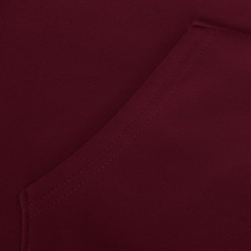 Mens Fall Winter 1/4 Button Hoodies Sweatshirt Solid Pullover Hoodie Casual Athletic Long Sleeve Pocket Sweatshirt4