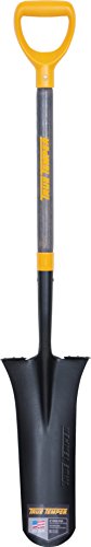 True Temper 2540700 16 in. Drain Trench Spade with 24 in. Hardwood D-Grip