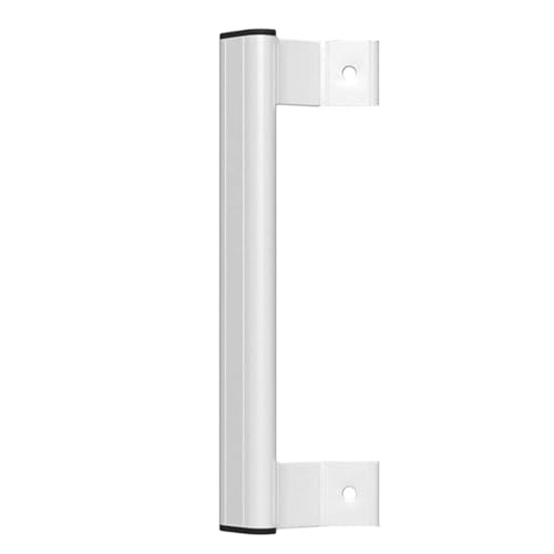 DMLAYHP Manetas para puertas Manija de puerta corredera for balcón, manija de puerta de empuje y tracción de aleación de aluminio, manija de puerta y ventana de plástico Seel(White)