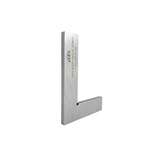 Kinex 4033-02-010T 4 Inch Tall x 2.75 Inch Wide Flat Solid Machinist Square DIN 875/0 Square to w/in 0.0002 Inches