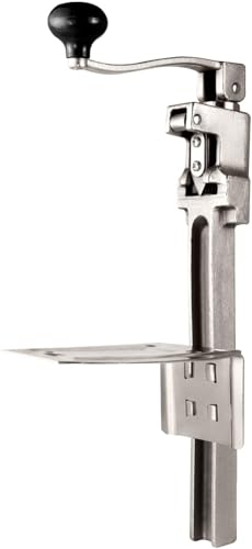 Commercial Can Opener Heavy Duty for 11100, commercial kitchen can opener for #10 Cans, industrial can opener for 10 cans Up to 11”Tall with Stainless Steel Blad with Plated Steel Base.