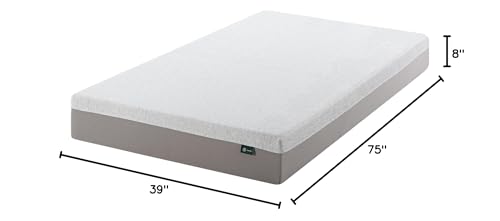 Image of Zinus 8 Inch Ultima Memory Foam Mattress [New Version], Twin, Fiberglass Free, Medium Firm Feel, Breathable Airflow Memory Foam, Certified Safe Foams & Fabric, Mattress in A Box