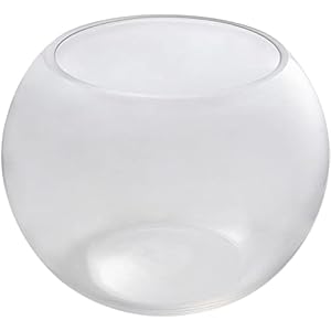 Happyyami Aquarium Glass Fish Bowl Goldfish Bowl for Betta Fish Tank Plant Pot Desktop Decoration Party Supplies 20cm Small Fish Tank Small Fish Tank Small Fish Tank Small Fish Tank