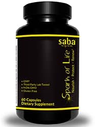 Saba Spark of Life - Comprehensive Multivitamin and Mineral Supplement -Nourish, Protect, and Renew - 60 Capsules