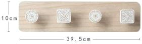 Hook Key Hanger Home Decoration Accessories Wood Crafts Creative Scandinavian Towel Hook Clothes Hook Receiving Frame(Wood 4)