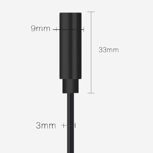 5PCS 0.25M 2.5mm Stereo TRS Cable Audio miniatura 3