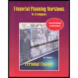 Personal Finance-Financial Planning Workbook / With CD-ROM 0321097505 Book Cover