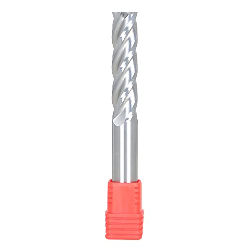 Image of waltyotur 1 /2 Inch 4 Flute Carbide End Mill 2 Inch Cutting Length x 4 Inch Overall Length x 1 /2 Inch Shank Diameter for Aluminum Cutting Non Ferrous Metal Up Cutting 1 Pcs